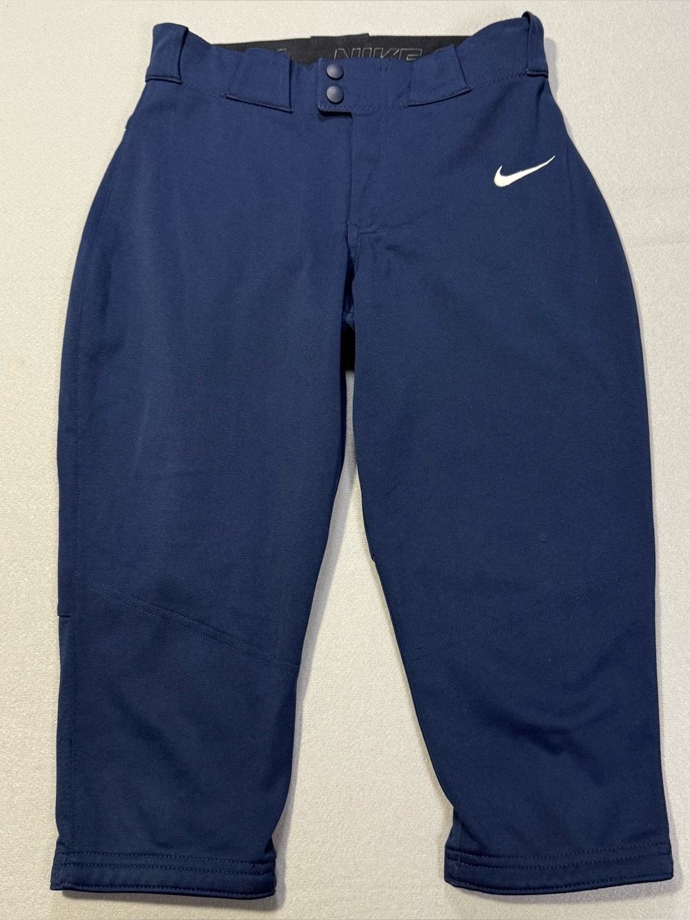 Nike Softball Pants Women’s Small Navy Blue Athletic Cropped Training Pants Dri